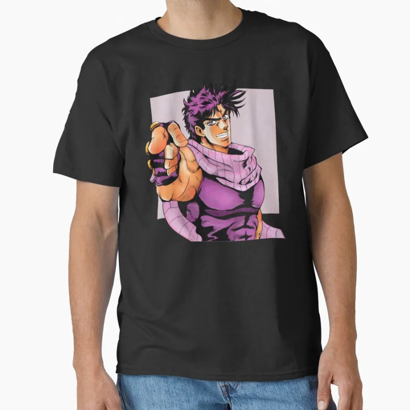 

the funniest jojo JJBA 80s Manga Jojos bizarre adventure Anime t shirt for men Large size Tops S-6XL 100% cotton Clothes