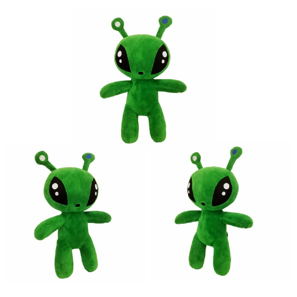 

30cm Green Alien Plush Toy Anime Tentacled Horn Alien Monsters Horror Doll Boys Girls Soft Toys Stuffed Throw Pillow kids gifts