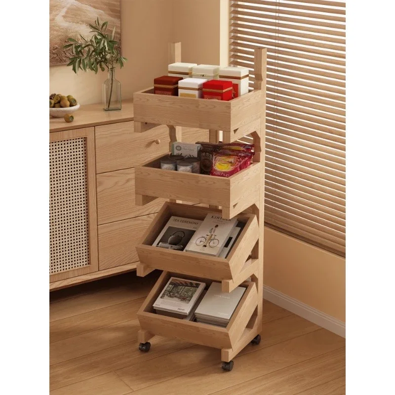 

Floor rack Movable storage Household finishing Vegetable and fruit Small cart