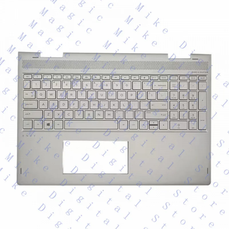 

UU 924353-001 Palmrest for HP X360 15-BP 15M-BQ TPN-W127 Keyboard US Silver