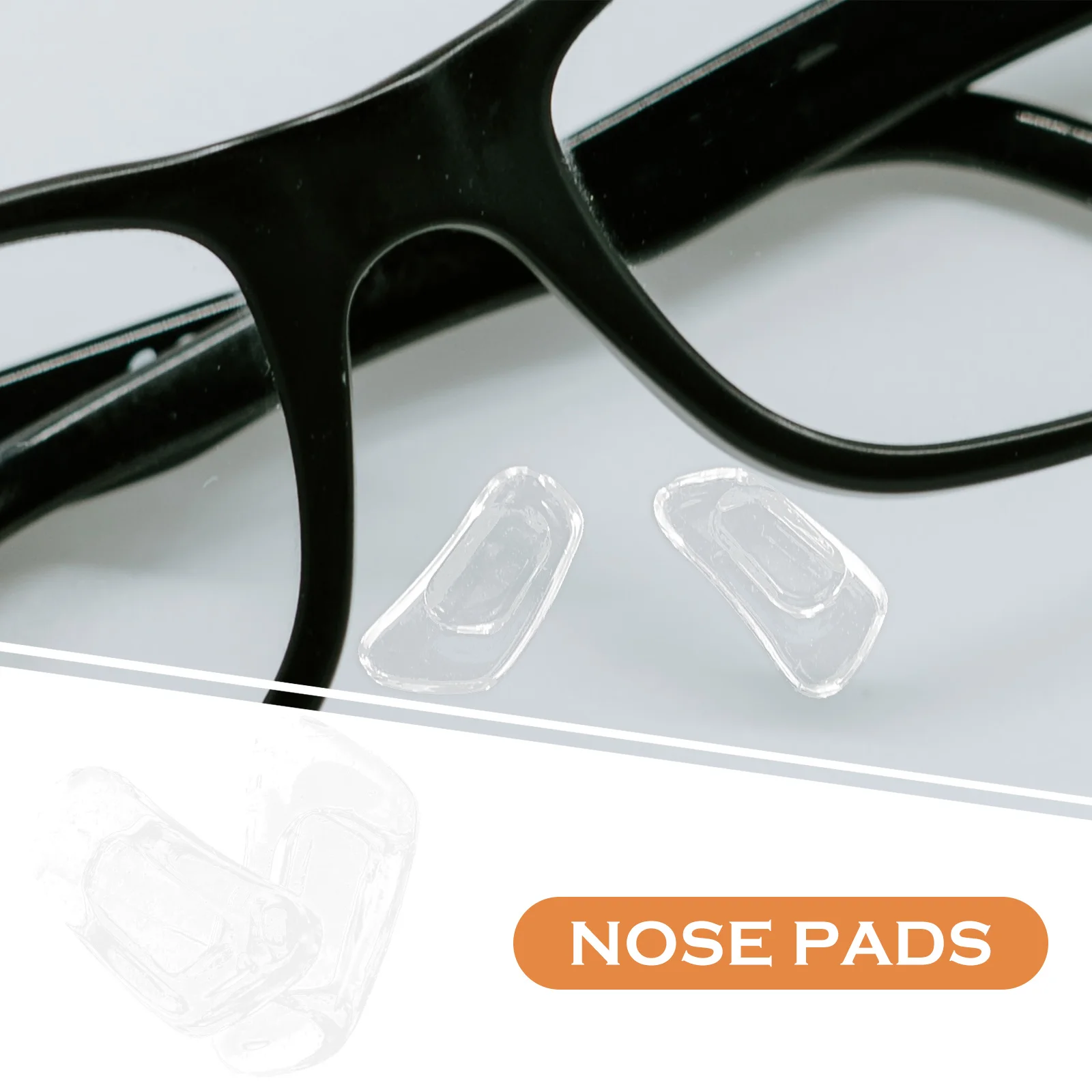 

6Pairs Soft Silicone Nose Pads for Glasses Anti Slip Nose Cushion Eyeglasses Frame Replacement Comfortable Durable