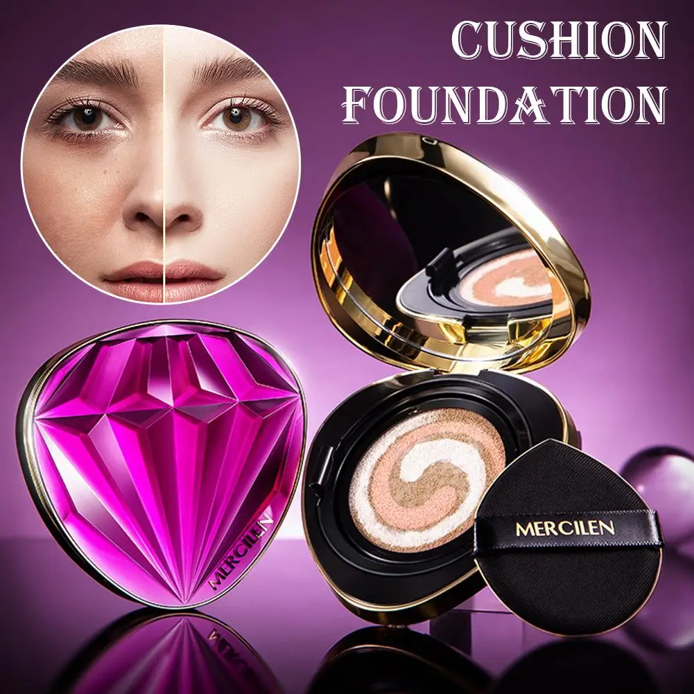 3 Colors Air Cushion Plant Nourishing Skin Concealer Oil Control Moisturizing Foundation Isolating Cream Beauty Makeup Cosmetics