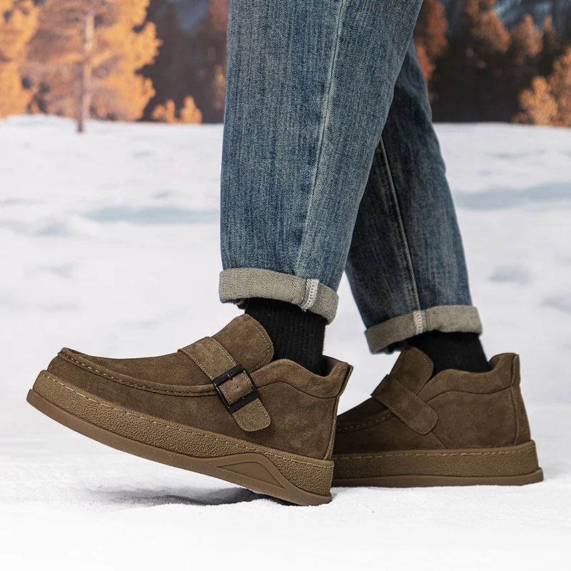 أحذية رجالي فاخرة الرجال أحذية من الجلد عادية لينة مصمم الأزياء المتسكعون أنيق الذكور الكلاسيكية الرجعية الخريف الشتاء Styles39-44 #3