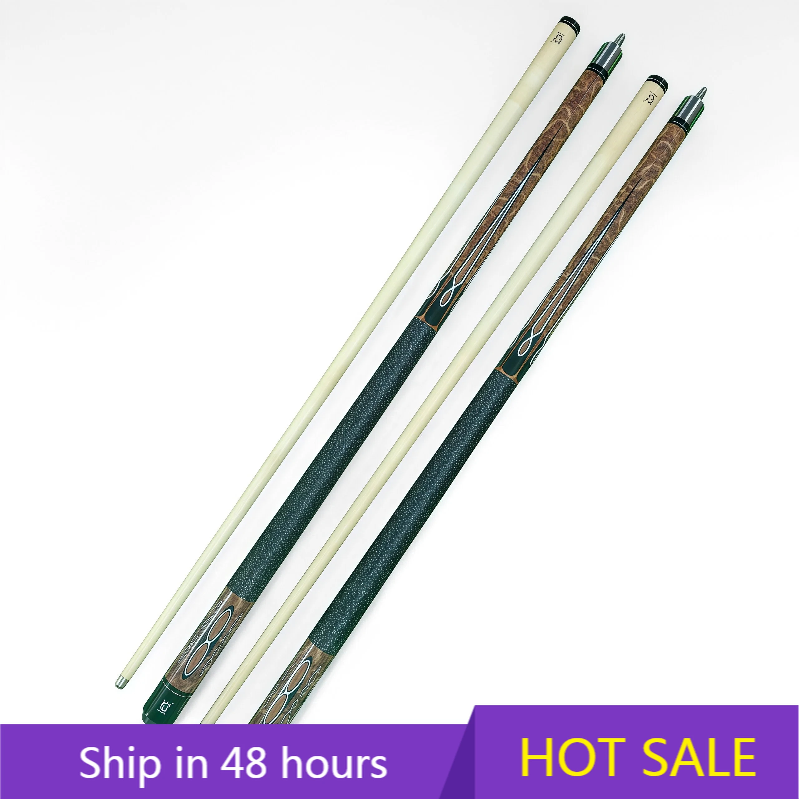 

POWER LEAP Высококачественный прочный центральный шарнир, стальной черный клен, шариковый кронштейн для снукера, 1/2 разделенного бильярдного кия для начинающих, длина 147