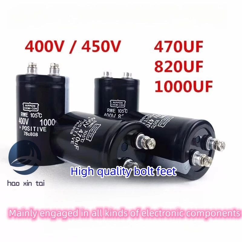 2pcs mask electromechanical welding machine 450v820uf 1000uf electrolytic capacitor nippon