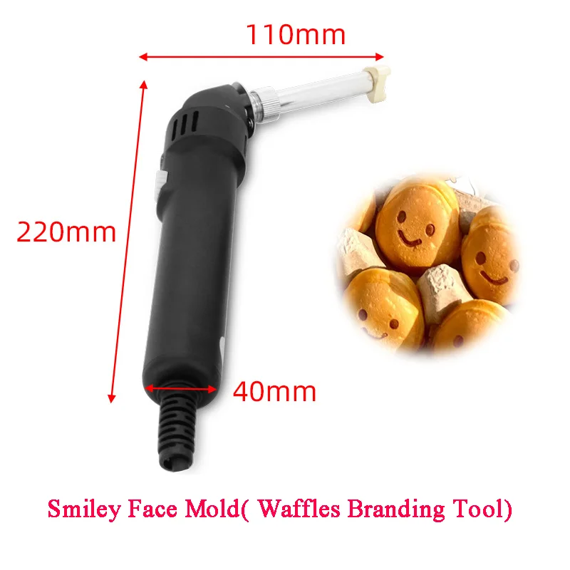 ITOP-Herramienta de marca de cara sonriente, molde de cara sonriente, Waffles, 110V, 220V