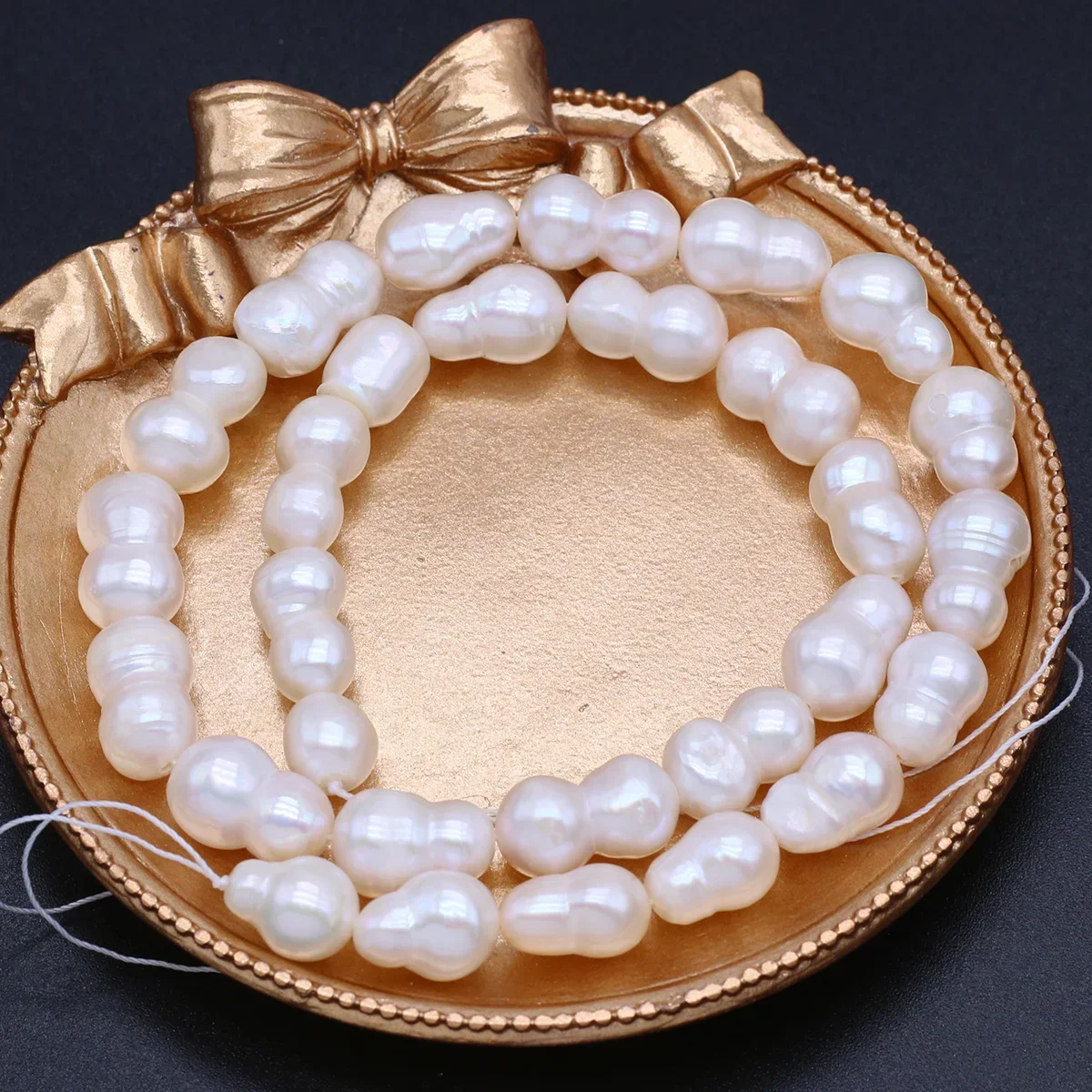 Natural Freshwater White Baroque Pearls Irregular Shape Loose Spacer Beads for Jewelry Making Diy Bracelets Necklaces Earrings