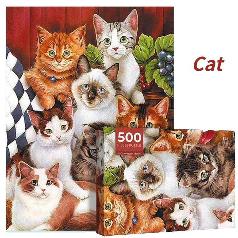 

Пазлы бумажные для взрослых, 38 х52 см, 500 шт.