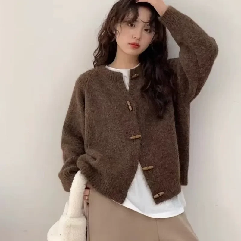 

Кардиган с длинным рукавом, свитер, женские вязаные пальто, осень-зима, модные женские однотонные повседневные трикотажные куртки, вязаные кардиганы, топы