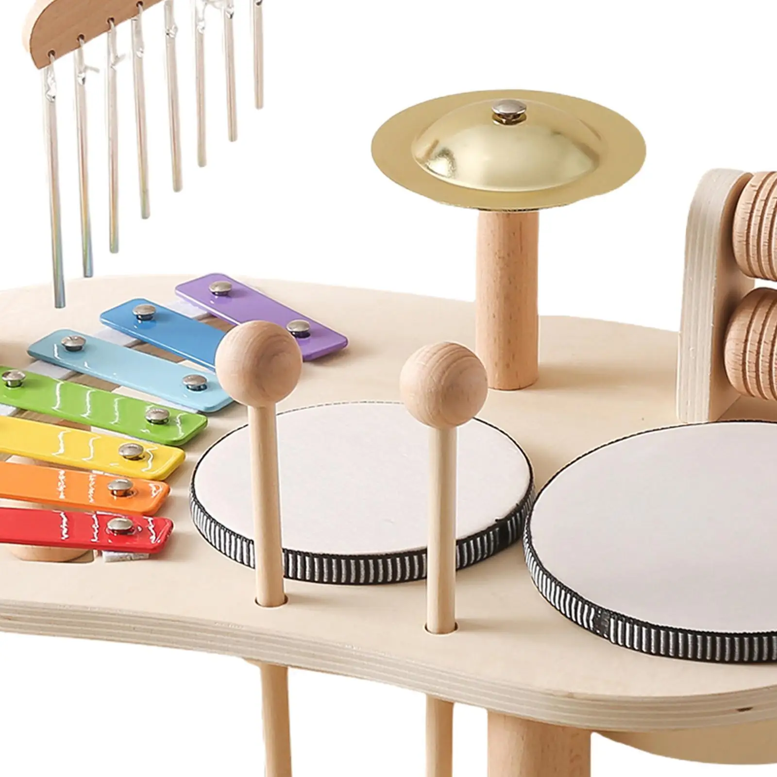 Conjunto de bateria infantil, instrumento musical de jardim de infância, brinquedo para crianças, meninos e meninas