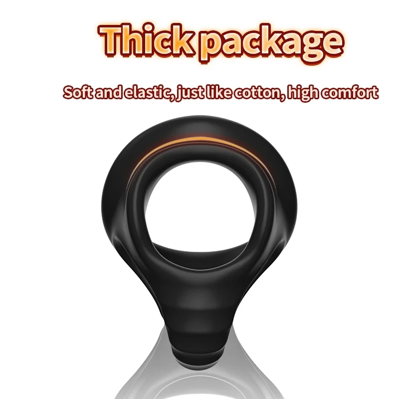 Silicone Cock Ring 4 Hole Penis Ring SM Testicle Bondage Ball Stretcher Cock Cage Semen Lock Dick Enlarger Male Sex Supplies Toy