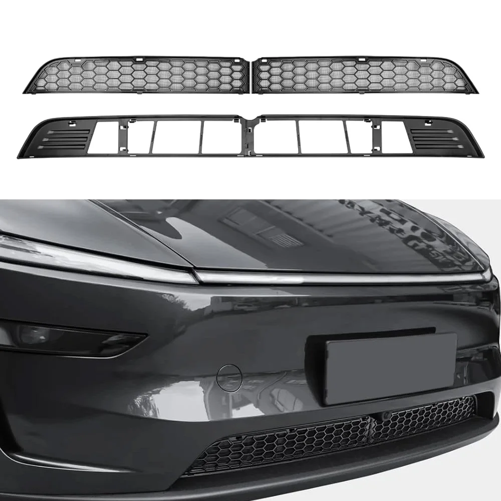 

For Tesla Model Y Juniper 2025-2026 Front Grill Guard Mesh Air Inlet Vent Cover Car Bumper Accessories
