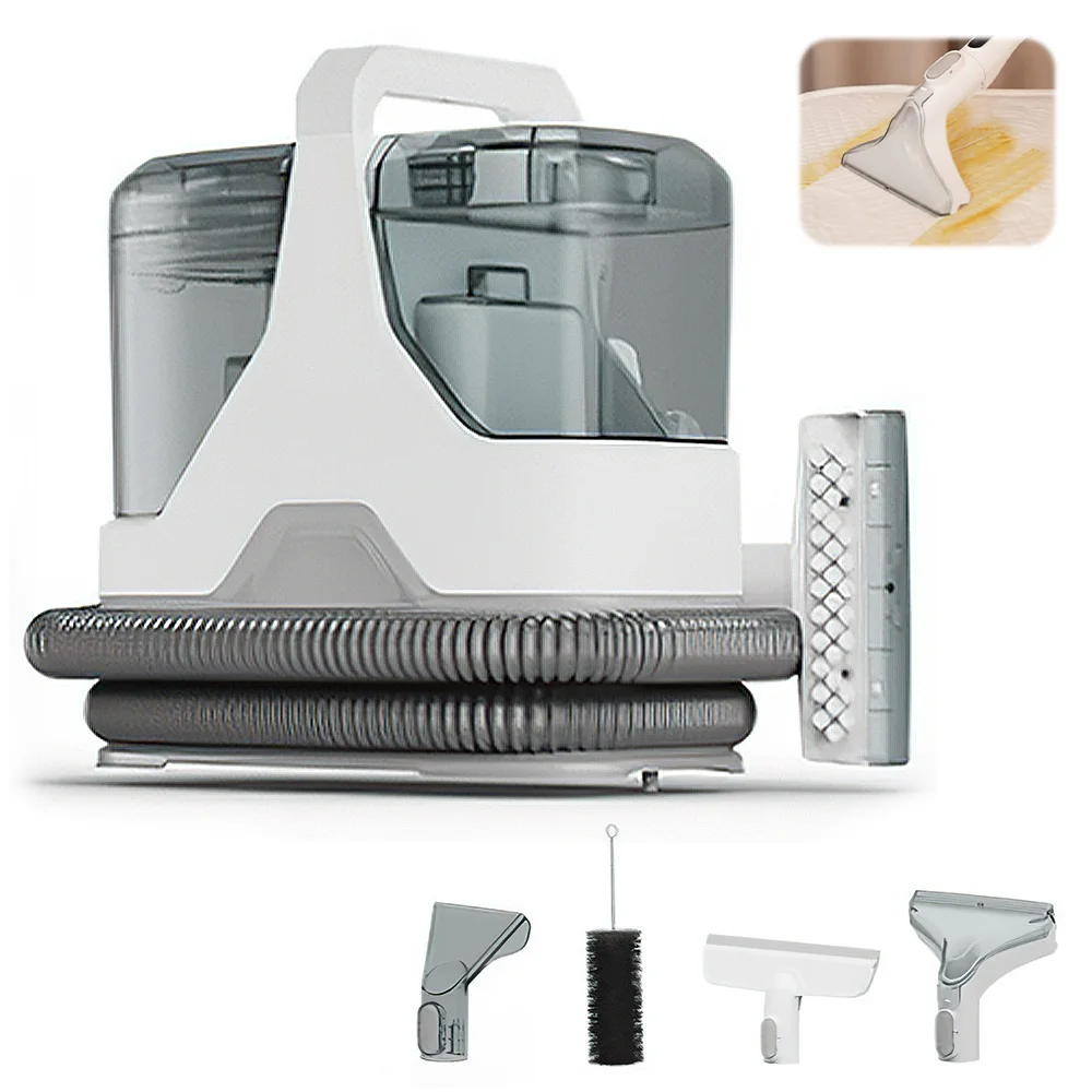 12/15KPa Neuer Fleckenreiniger 600W Handstaubsauger für Sofa und Vorhänge Sprüh- und Saugfunktion Integrierte Haushaltsreinigungsmaschine