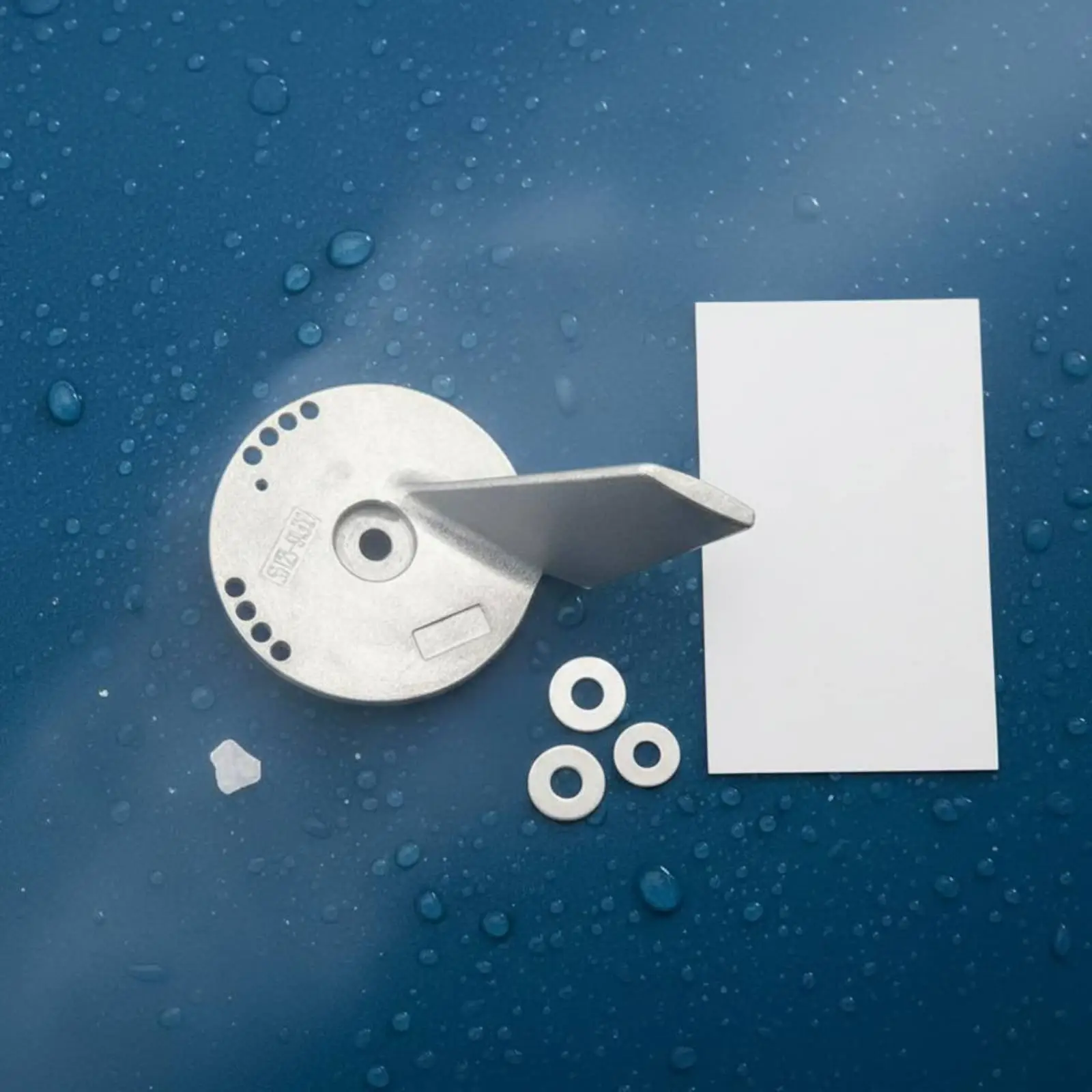 Zinc Trim Tab Navigation Plate for Outboard Motor Anode Corrosion Protection Stabilize Steering Rotation Saltwater Freshwater