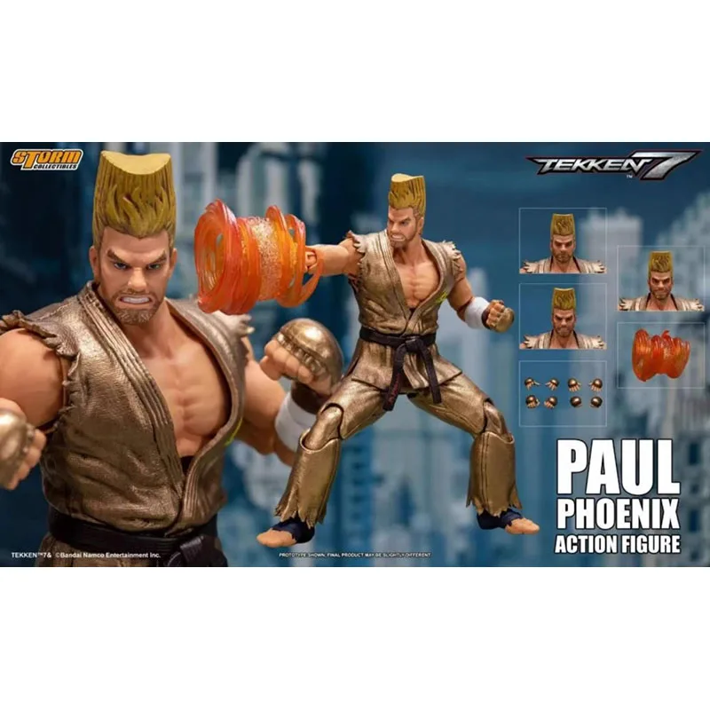 

In Stock Original STORM TOYS BNTK06SP PAUL PHOENIX Tekken 7 Heterochromatic Version 1/12 Animation Character Model Action Toys