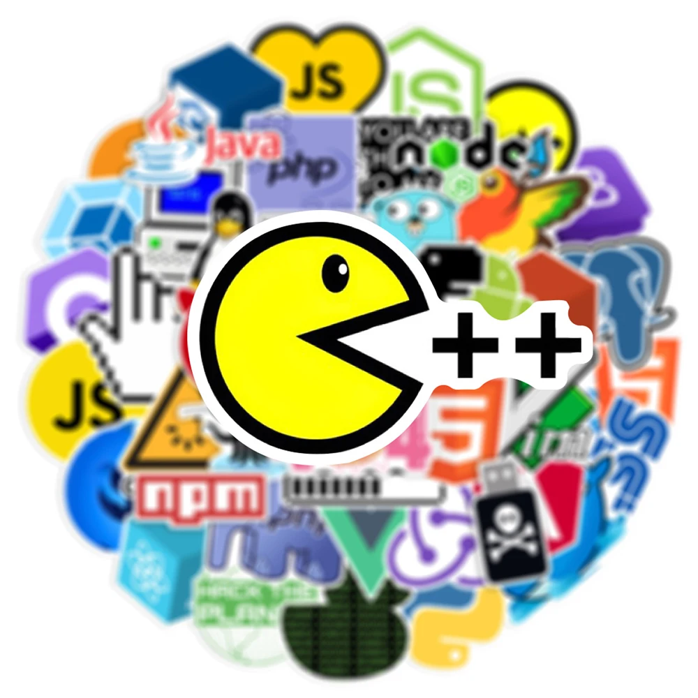 10/30/50 قطعة برمجة الإنترنت Java Geek Php ملصقات مبرمج الكتابة على الجدران ملصق DIY بها بنفسك حقيبة الهاتف المحمول الكرتون الشارات لعبة #2