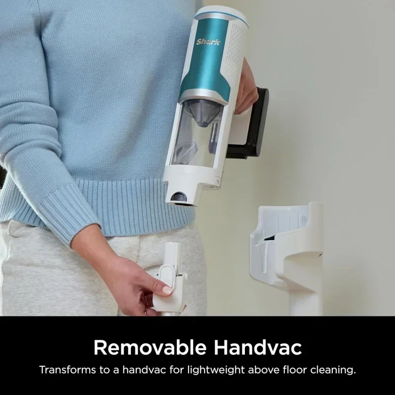 DD2Shark 깨끗한 빈 경량 무선 진공 청소기 HEPA 필터, 휴대용, 애완 동물 털용 스틱 진공, 카펫, 하드 바닥 BU3521