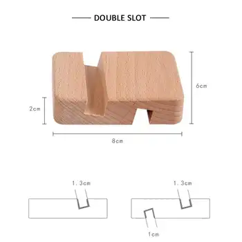Jednoduchý univerzální přenosný stojan na mobilní telefon z masivního dřeva, stolní stojan pro mobilní telefon, tablet, počítač, e-čtečku, domácí příslušenství 10 nejlepší prodej dřevěný držák na mobilní telefon - №7