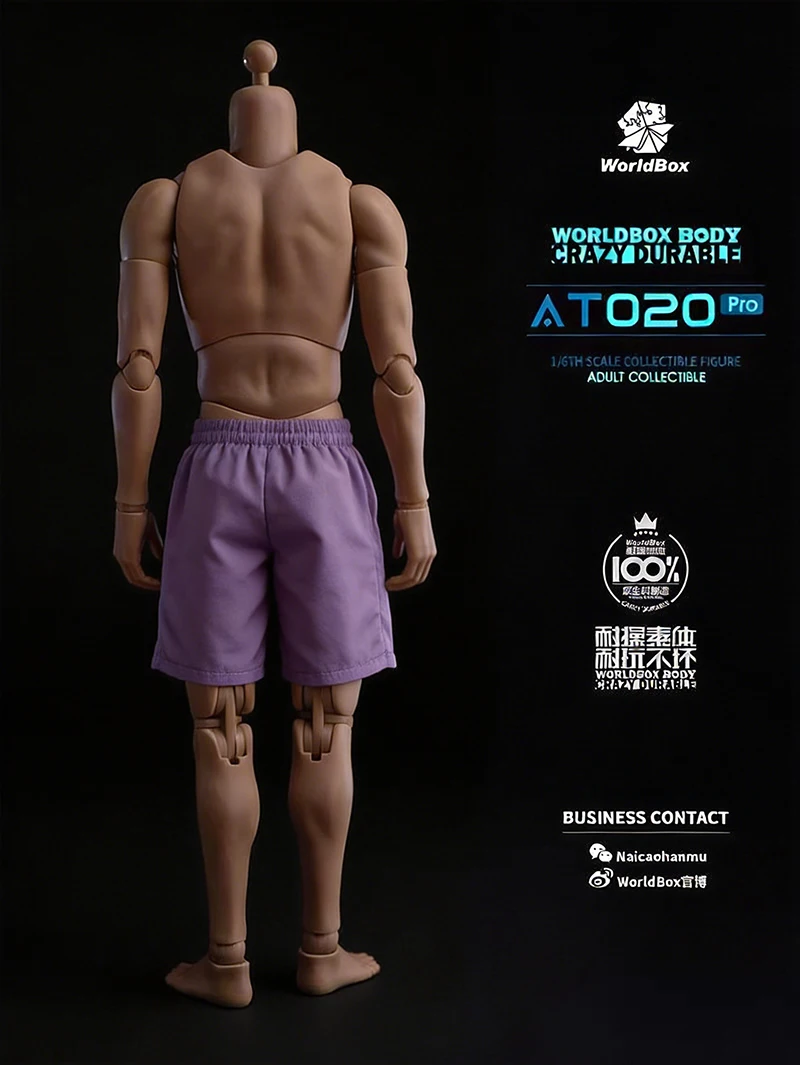 Worldbox AT020 Pro 1/6 Static One-piece Arm Body AT020C Arms Clothes 12'' Male Soldier Action Figure Dolls Fit 1/6 Head Sculpt