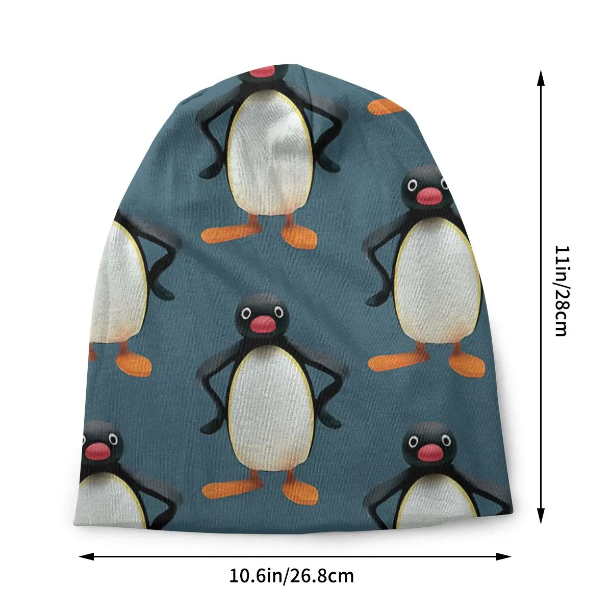 Angry Pingu New Official Merch Thin Skullies Beanies Fashion Caps For Men Women Penguin Animal Ski Caps Bonnet Hats