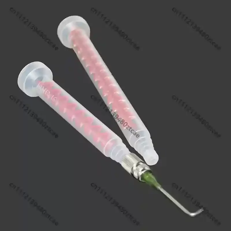 AB Glue Dynamic Mixing Tube Fitting, Metal Dispensing Mix Nozzle Adapter