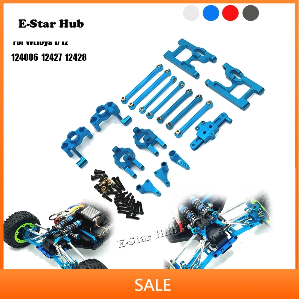 

Металлический комплект обновления деталей радиоуправляемого автомобиля для WLtoys 1/12 124006 12427 12428 12428 Поворотный рычаг C Сиденье Рулевая чашка Сервопривод Опорный стержень