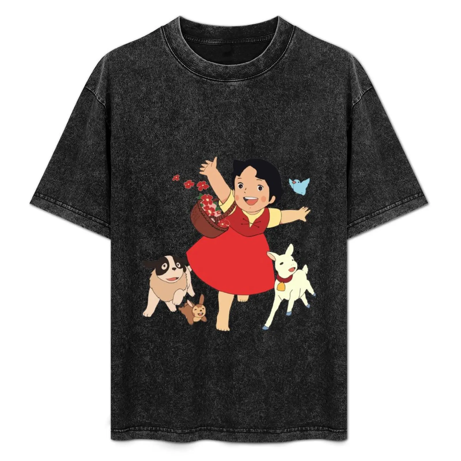 Heidi the girl from the Alps T-Shirt Plus Size Summer Short Sleeve T-Shirt