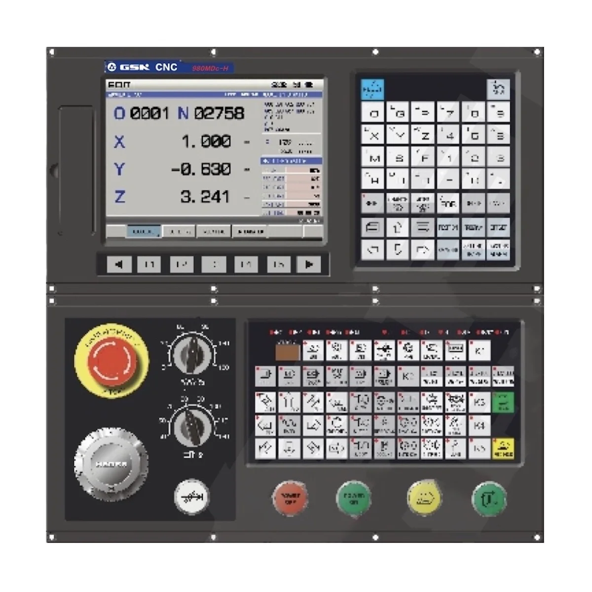 GSK 980MDc 5-Axis Milling and Drilling CNC System Controller with 8.4-inch LCD and 40M Program Capacity