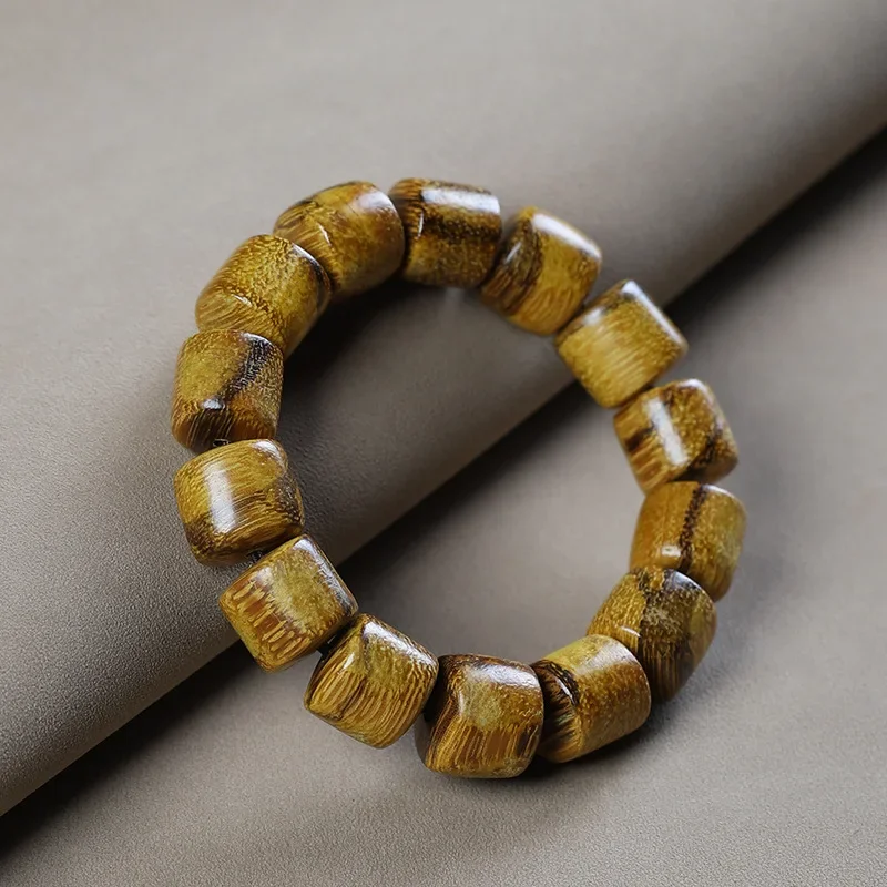 Indonesian Aromatic Wood 15mm Beads Bracelet Buddha Beads Fragrant Cedar Skin Honeycomb Bracelet For Men And Women