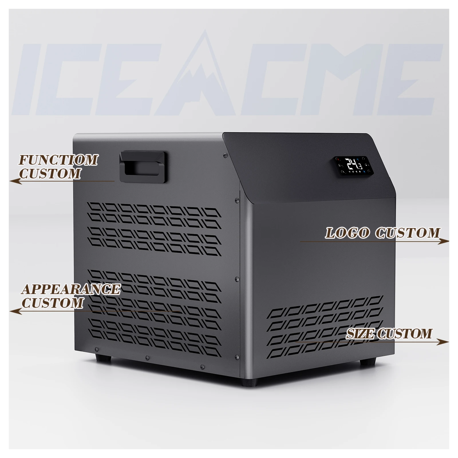 Portable 1/2P R290 Ice Bath Chiller Built-in Pump Filter Cooling Capacity Chiller Motor