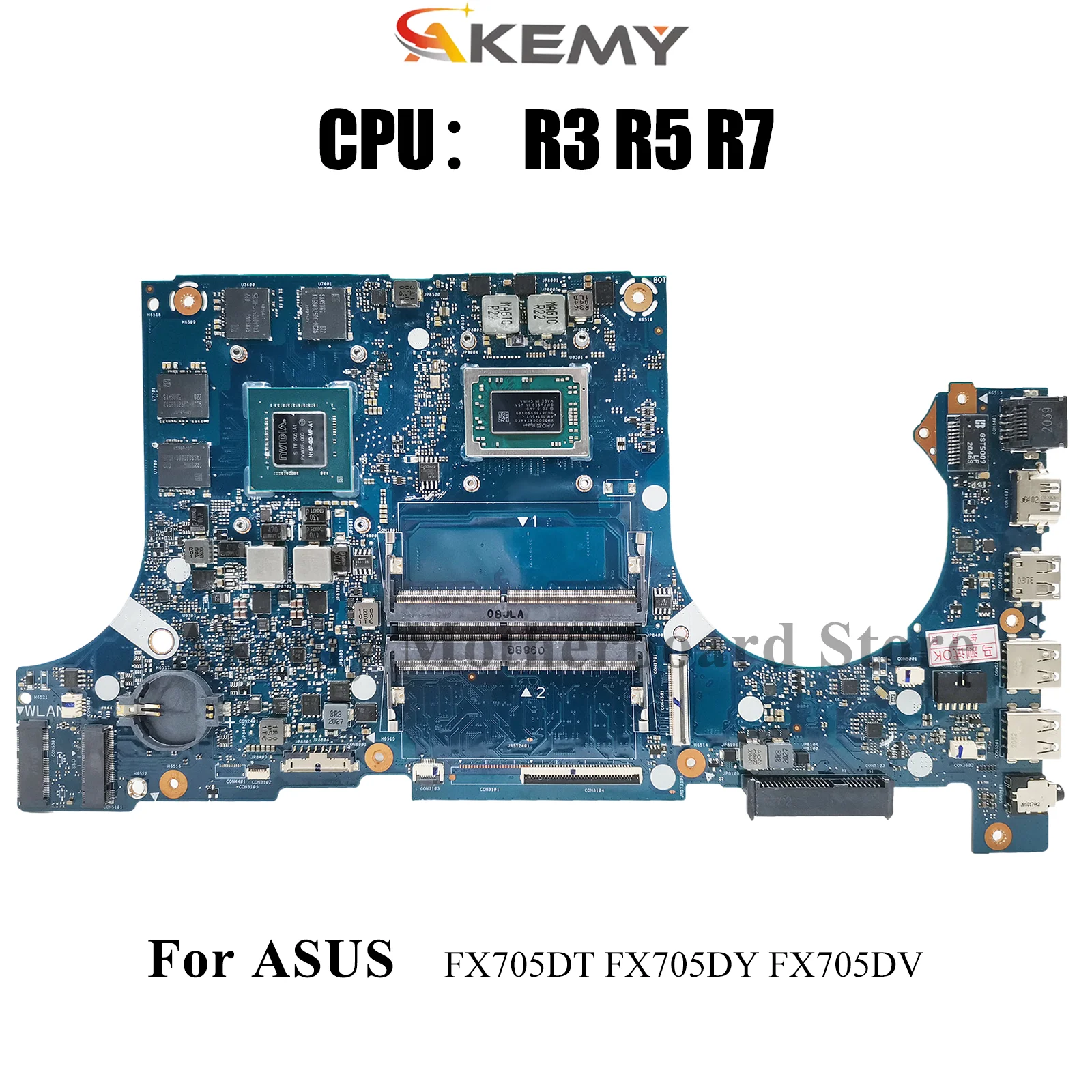 

Материнская плата FX705DT для ноутбука ASUS TUF Gaming FX705GD FX505D FX95D FX705GT FX705GE с процессором R3 R5 R7, тест ОК, быстрая доставка