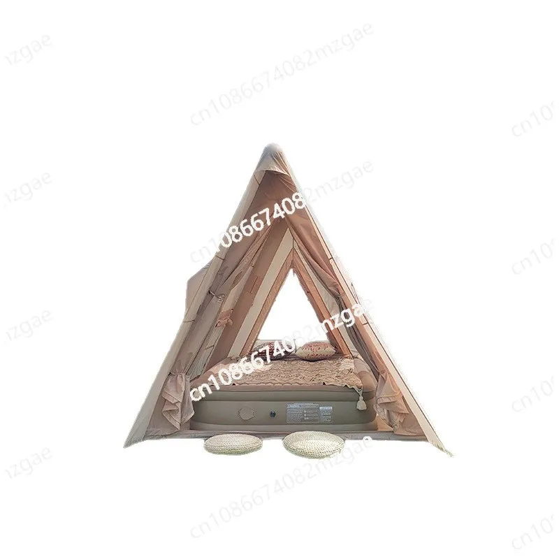 

Треугольная надувная палатка со звездным небом, открытый кемпинг, ночной пляж, солнцезащитный крем и непромокаемый кемпинг