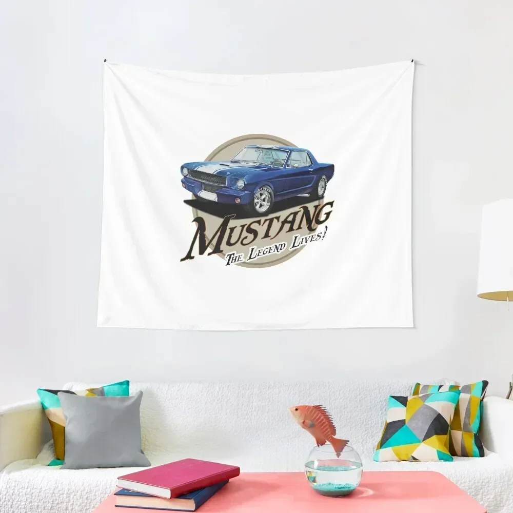 

Blue Legend Stang Tapestry Aesthetic Home Decor Bed Room Decoration Room Aesthetic Tapestry