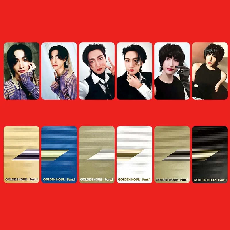 6pcs/set KPOP ATEEZ Album LOMO Card Postcard Hongjoong Seonghwa Yunho Yeosang San Mingi Wooyoung Jongho Collectible Photo Card