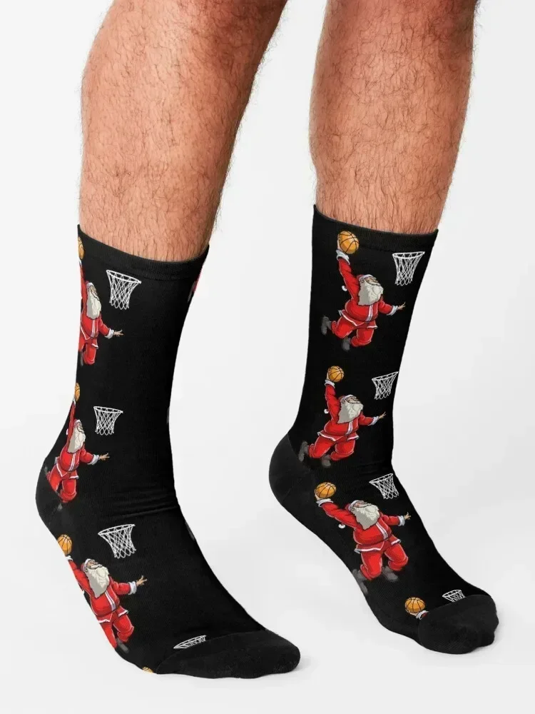 Santa Claus Dunk Socks winter sport christmas stocking Climbing Socks Ladies Men's