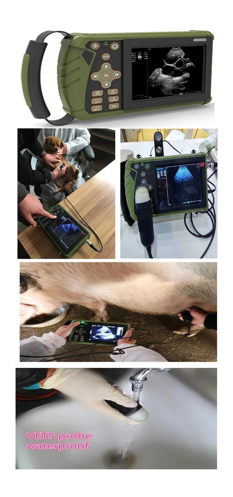 

Veterinary Instrument DW-VET5 Professional palm Full-Digital veterinary ultrasound diagnostic system