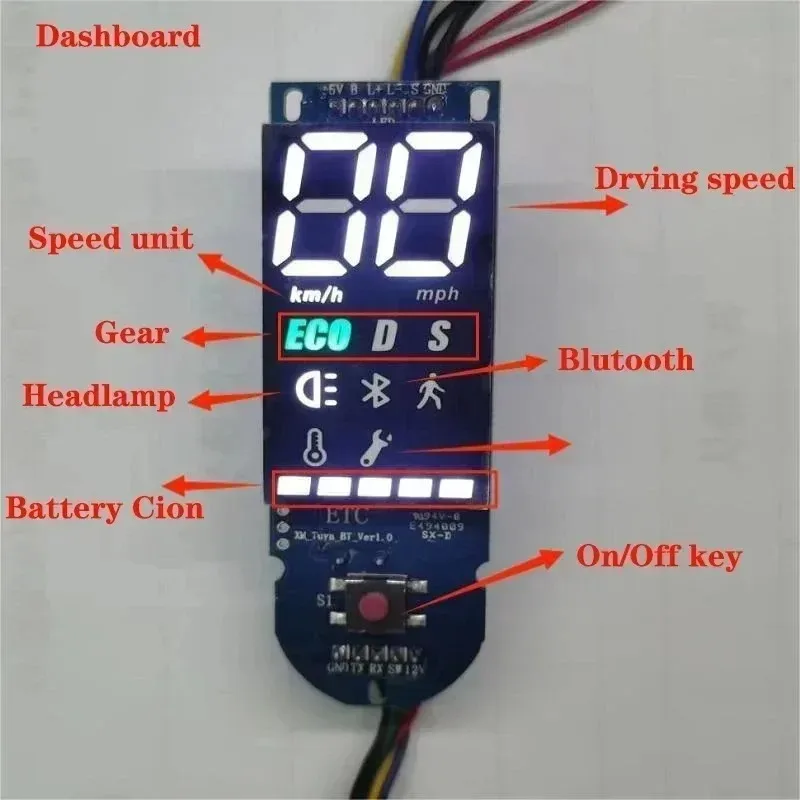 350W 36V 15A Scooter Controller Matherboard Bluetooth with Tuya Smart for 8.5inch Scooter FOSTON X-Play DIGMA Max Speed 30 Km/h