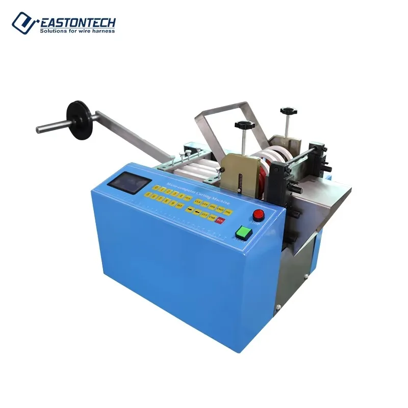 EW-100ST Automatic Heat Shrink Sleeve PVC Tube Cutting Machine With 120-150 Pcs/Min Productivity And ARM Processor Control