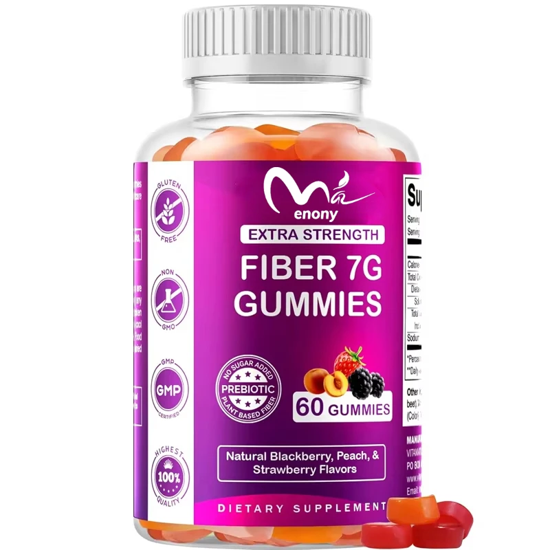 

Adult Vitamin Probiotic Fiber Soft Candy 7G Fiber Super Zero Sugar 60 Pectin Soft Candy - Digestive Health and Regular Support