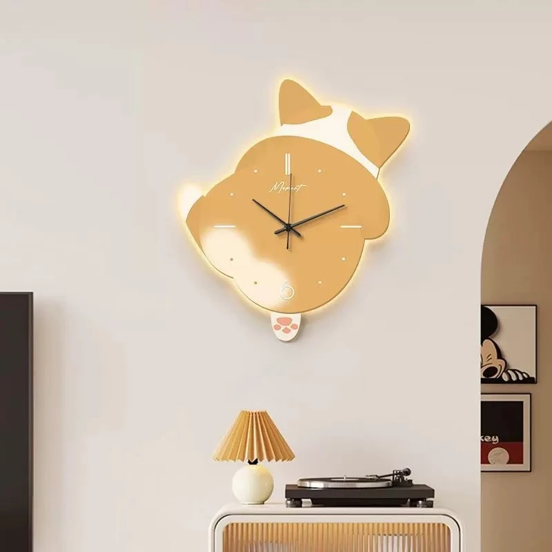 Cutecore Digital Clocks Wall Corner Luxury Watch Mechanism Clocks Wall Cool Aesthetic Relogio De Parede Room Decoration Items