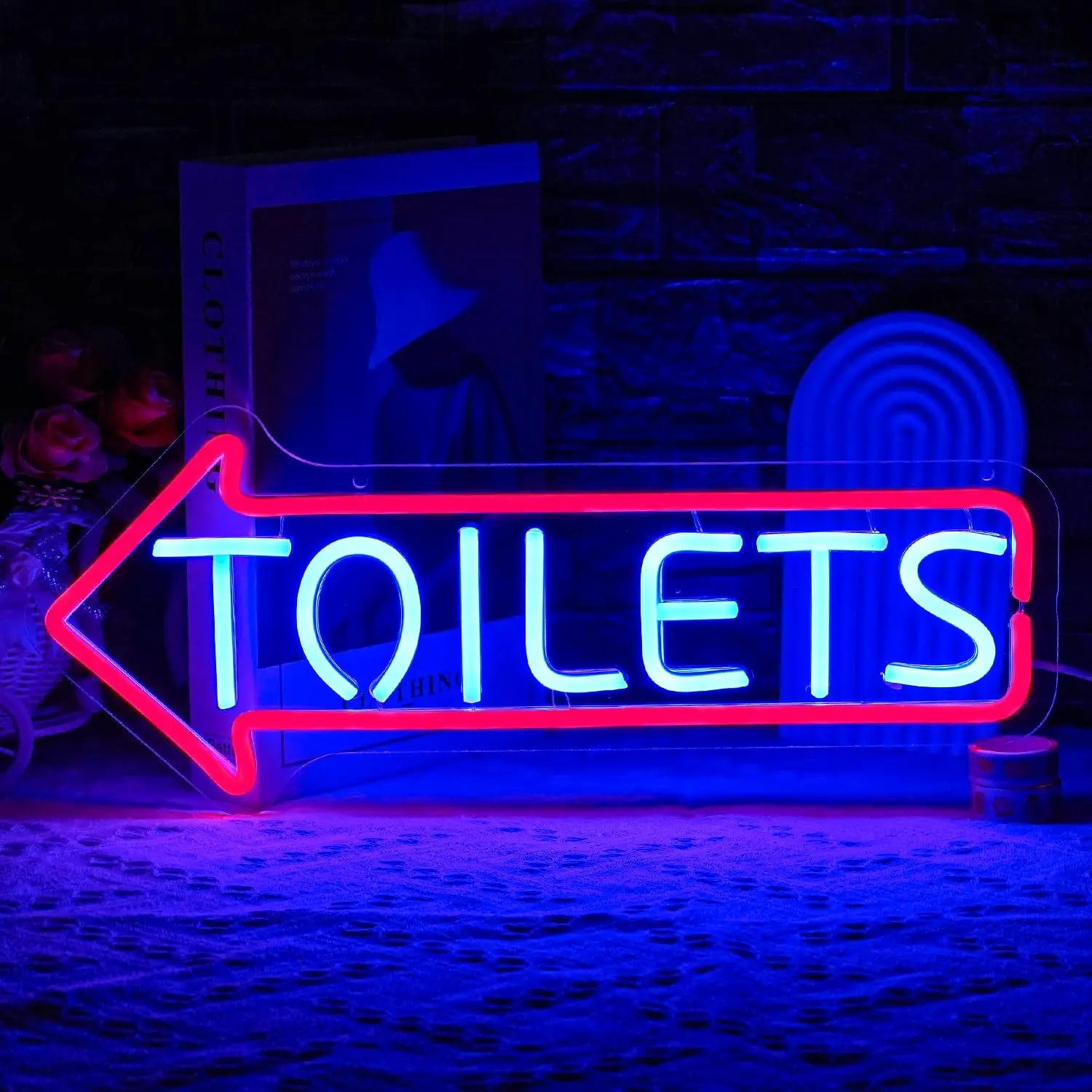 

Toilets Neon Sign Restroom Light Washroom LED Sign for Bathroom,Restroom,Hotels,Bar,Hosptial,Shop Bussiness Decoration