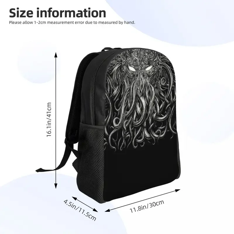 Benutzer definierte 3D-Druck Horror Cthulhu Love craft Monster Rucksack Love craft College School Reisetaschen Bücher tasche passt 15 Zoll Laptop