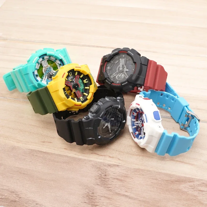 Strap for Casio G-SHOCK GA-100/110/140/200/400/700 GD-100 G-8900 GW-8900 Men Sport Waterproof Resin Silicone Watch Band 16mm