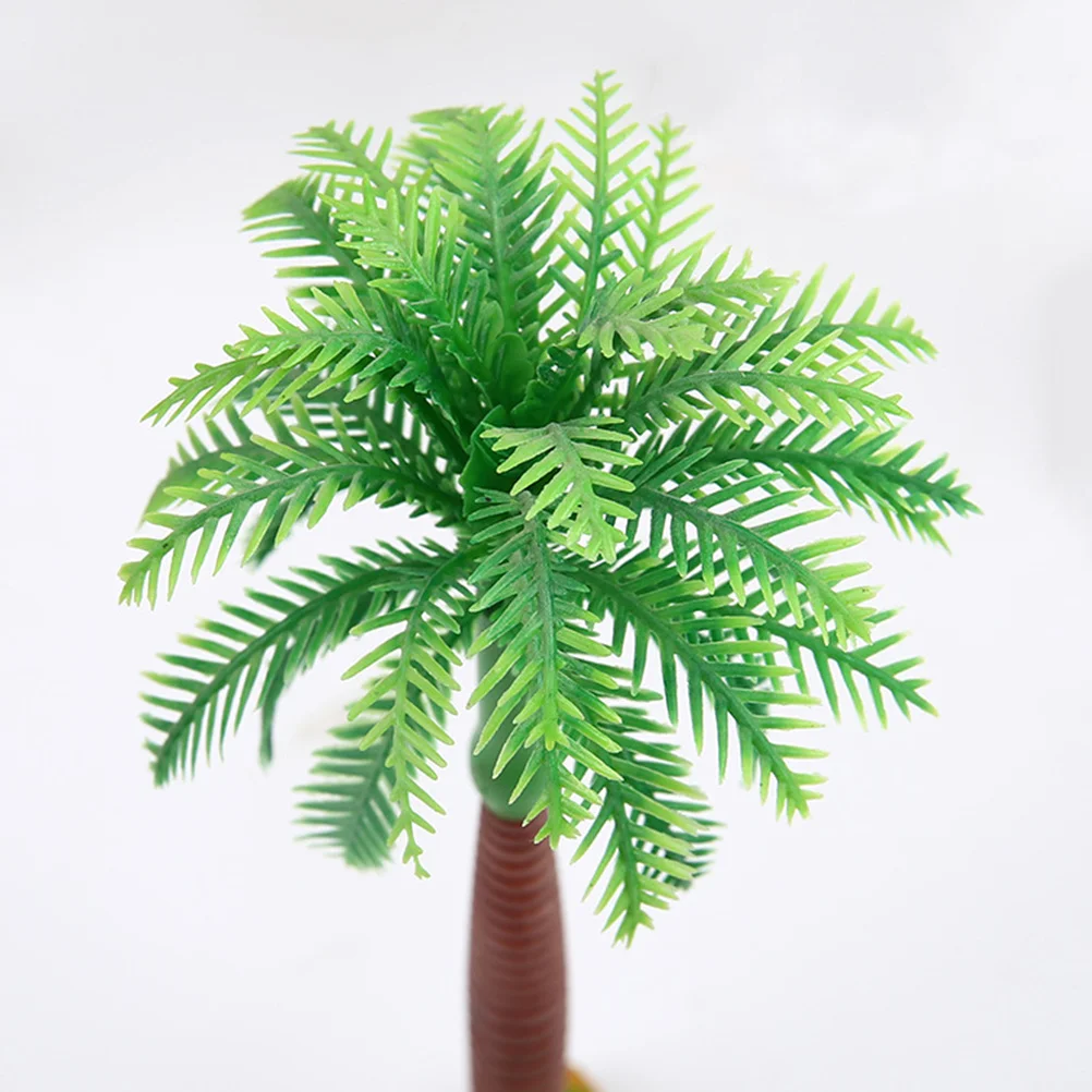 

5 PCS Coconut Tree Ornament Cake Picks Decoration Dessert Topper Party Cupcake Birthday