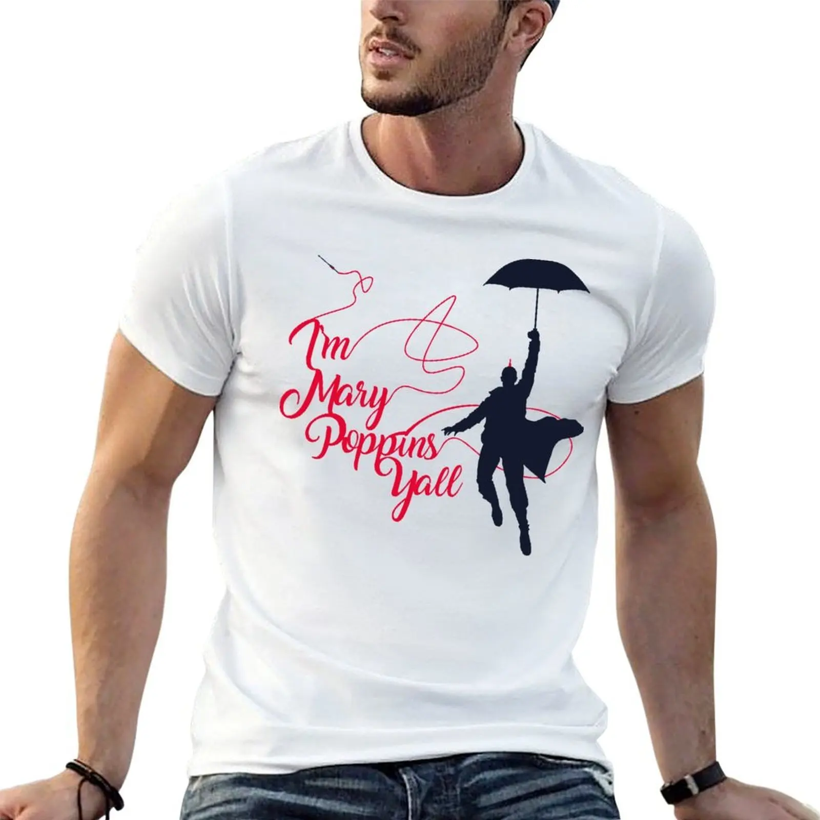 Poppins Yall T-Shirt croswit shirt man korean fashion mens graphic t-shirts pack