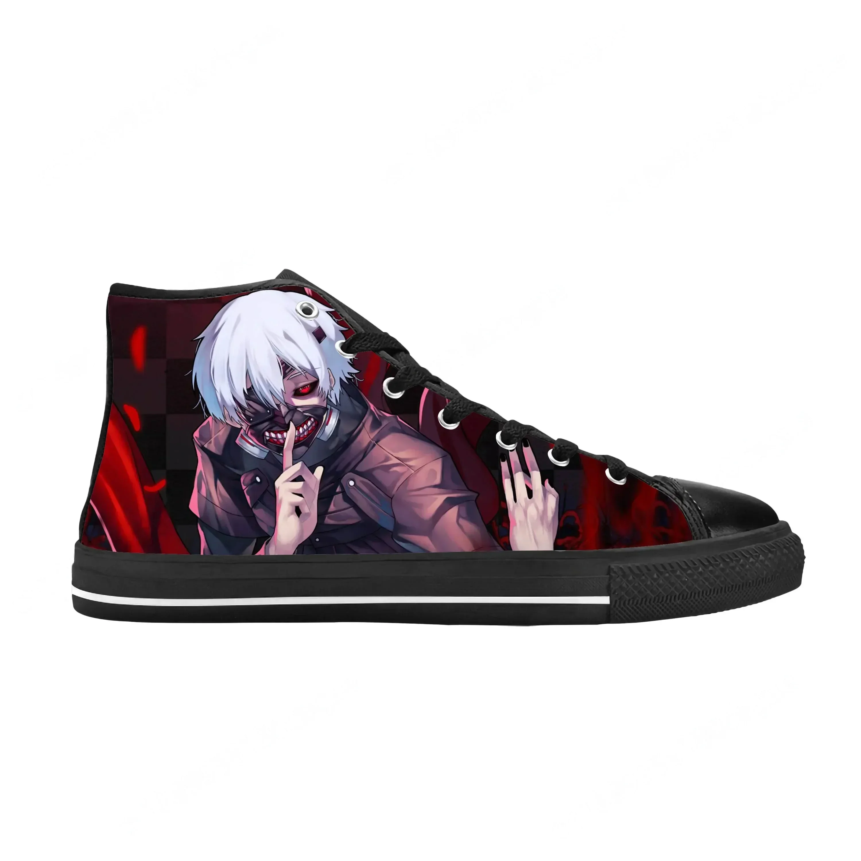 

Популярные японские аниме-кроссовки Tokyo Ghoul Kaneki Ken, повседневная тканевая обувь, удобные дышащие кроссовки с 3D-принтом для мужчин и женщин