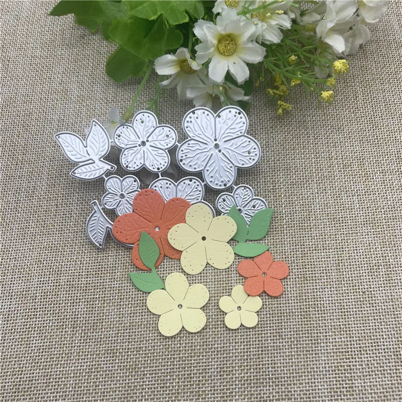 Цветок лист металлический трафарет трафареты для DIY Скрапбукинг декоративное тиснение шаблон ручной работы