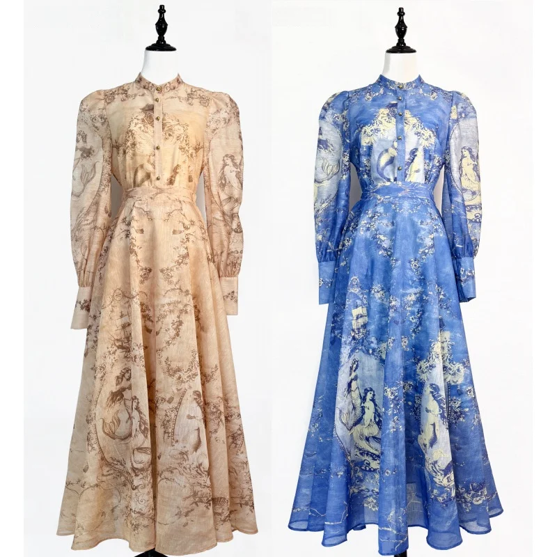 Ele Ensemble t-shirt demi-jupe Ensemble col montant bouton unique irt taille haute coupe ample jupe évasée français Sle