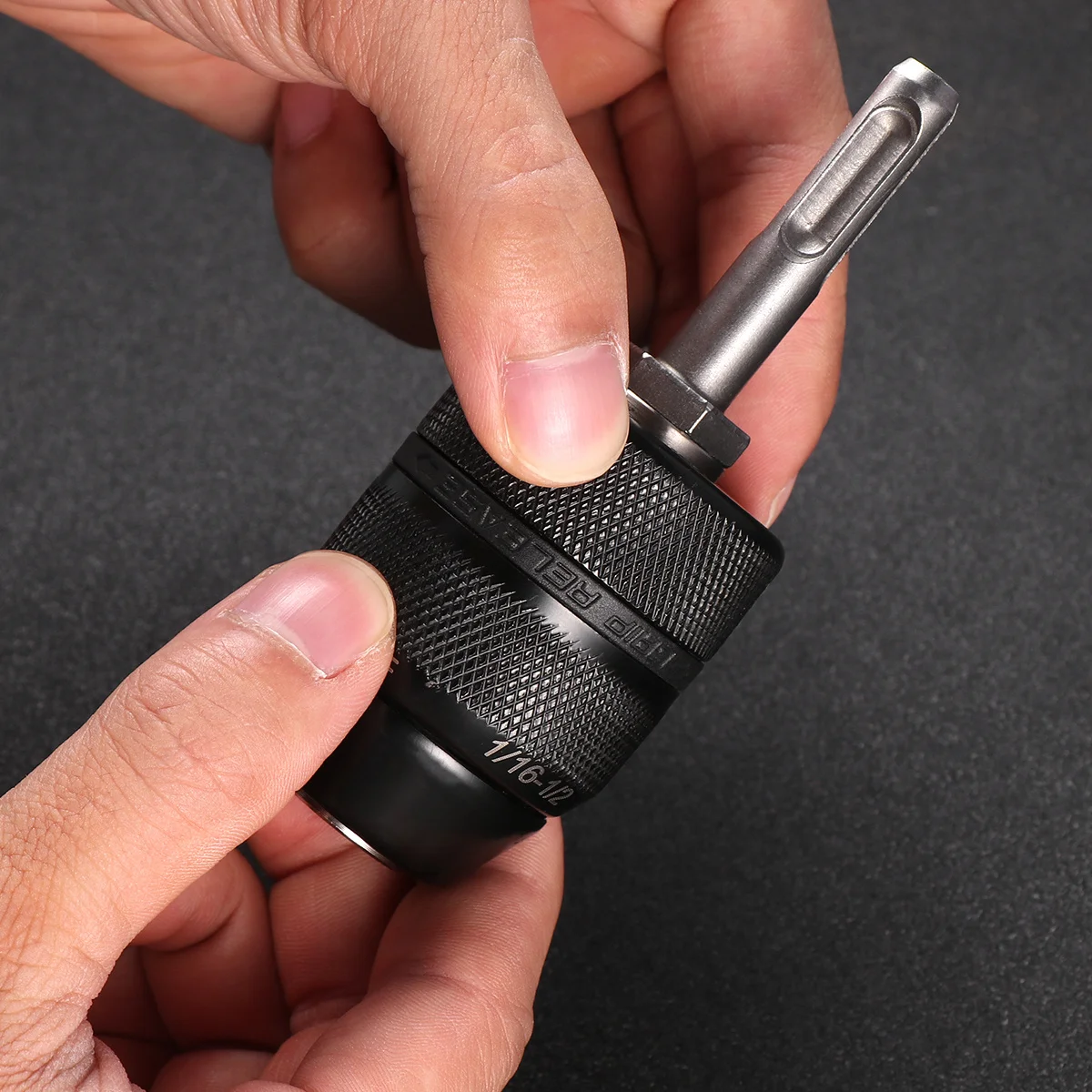 

Vanadium Steel Black Mini 3-Jaw Drill Chuck 2-13mm Adaptor Keyless Chuck Converter Hand Drill Bits Aluminum Alloy