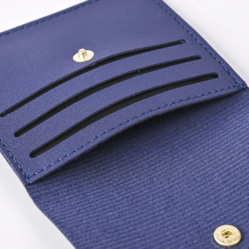 PU Leather Card Wallet, Large Capacity Portable Multi‑Card Slot Ultra Slim Card Holder for Men Women